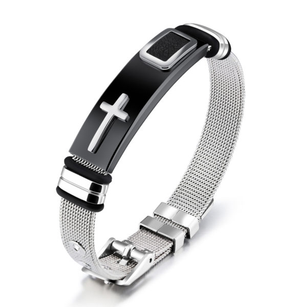 Premium Stainless Steel Cross Bracelet – Limited Edition