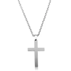 Minimalist Stainless Steel Cross Necklace for Men